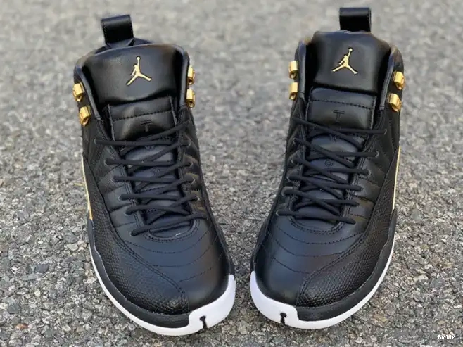 Bmlin 'Reptile' Black Gold-White Metallic Jordan AO6068-007 Retro Air 12 0610